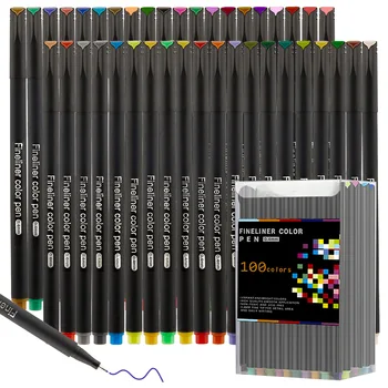 12-48 farbige Kunststifte, feine Spitzenmarker, Fineliner zum Zeichnen, Journaling, Schreiben, für den