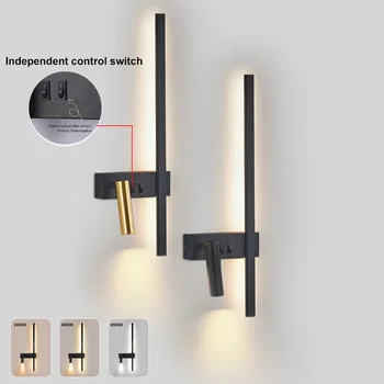 LED-Wandleuchten für den Innenbereich mit unabhängigem Schalter & 350 ° Drehbarer Spotlight Nordic 50CM