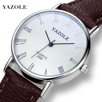 Mode Armbanduhren für Männer Top Marke Analog herren Quarz Uhren Leder Band Casual Business Männer Uhren