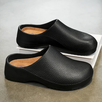 Männer Sandalen Garten Clogs Wasserdichte Anti-Rutsch Öl-Beständig Chef Schuhe Bequeme Hausschuhe Frauen