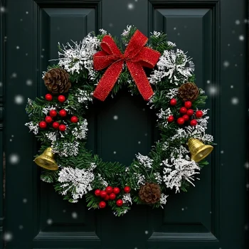 Feiertagsgirlanden, künstlicher Türkranz, Weihnachtskränze, Feiertagskränze für Hotels, Einkaufszentren, die