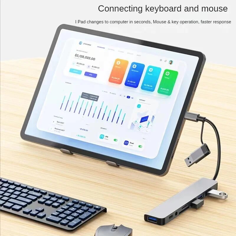 USB-C Hub 8-in-1 mit SD/TF Kartenleser und USB 3.0 – Bild 6