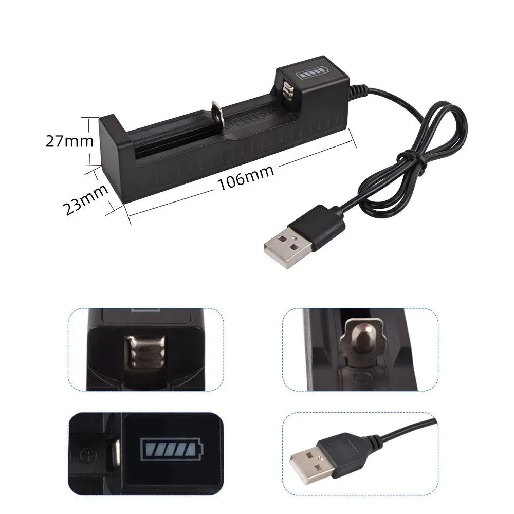 1/2/4 Steckplätze Dual 18650 Lithium-Batterieladegerät für – Bild 5
