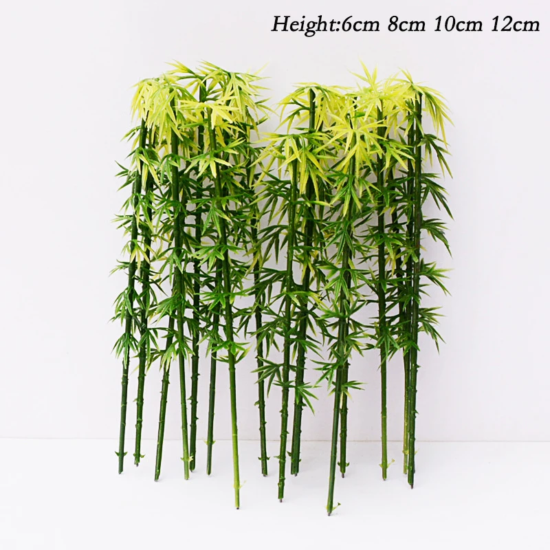 5 Stücke Miniatur Bambus Baum Kunststoff Modell Kit Micro – Bild 2