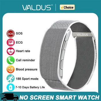 VALDUS VITRO EKG Smart-Armband Herzfrequenz Blutdruck Wasserdicht Lange Akkulaufzeit Fitness SOS 2026 Neu