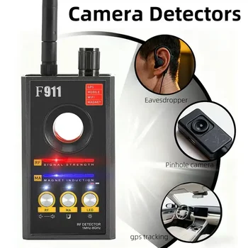F911 Versteckte-Kamera-Detektoren, Anti-Spionage-Kamera-Finder, GPS-Tracker-Detektoren, Detektor