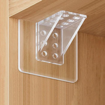 Acryl Regal Unterstützung Selbstklebende Schrank Regal Stehen Wand Aufhänger Halterung Halter Für Küche