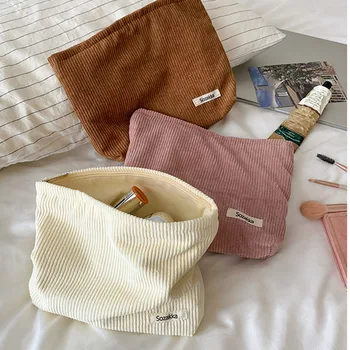 Weiche große Kosmetiktaschen für Damen, Neceser, Make-up-Kulturbeutel, modische Reise-Make-up-Tasche