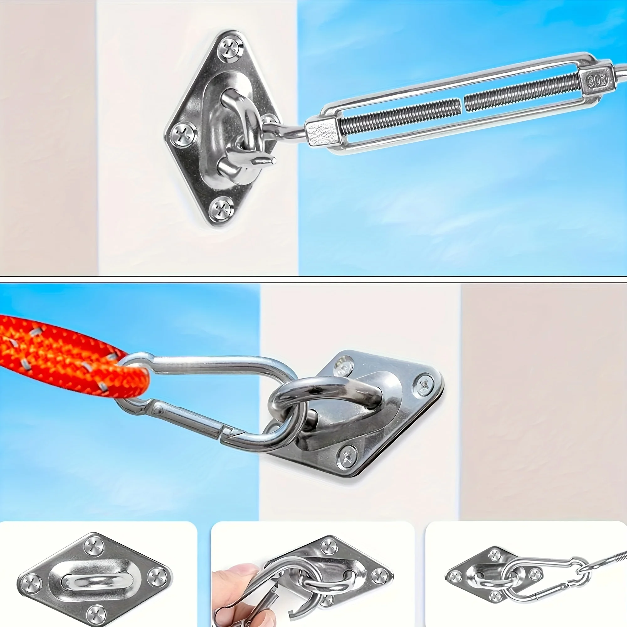 8er-Pack robuste Haken zum Aufhängen aus Edelstahl 304 – Bild 6