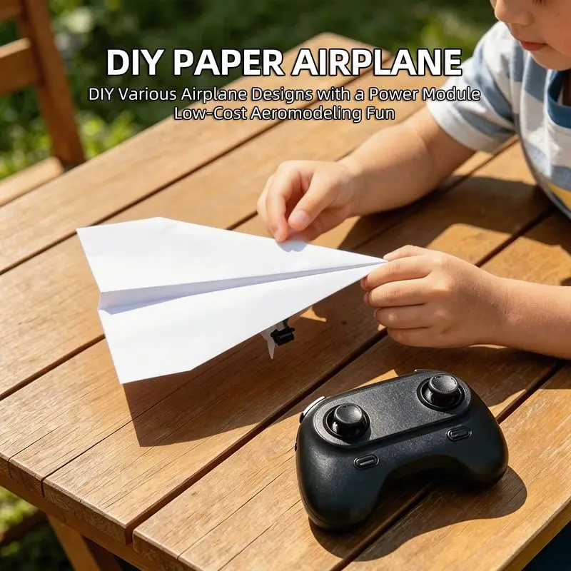 RC Papierflugzeug Elektrisches DIY RC Papierflugzeug-Set – Bild 4