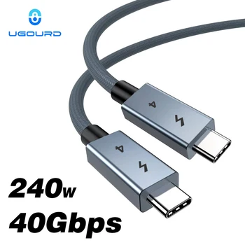 Ugourd usb c thunderbolt 4 40gbps usb4 kabel usb typ c bis c 240w schnell ladekabel thunderbolt3 für egpu ssd