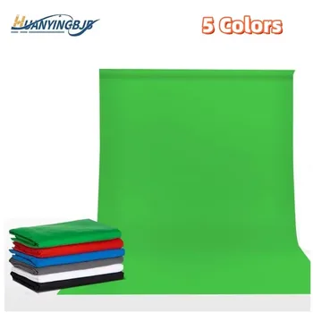 Hintergrund Für Fotografie Kulissen Weiß/Schwarz/Blau/Grün Bildschirm Chroma Key Musselin Studio Foto Schießen
