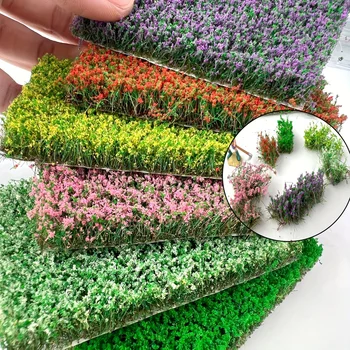 10 mm künstliche Blumencluster, Vegetationsgruppe, zerreißbare Grasbüschel, Modell, DIY, Zug, Landschaft