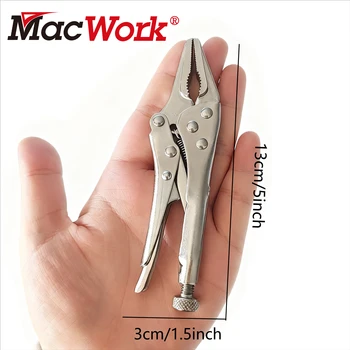 5-Zoll-Hochleistungs-Mini-Zange mit scharfer Spitze - höhenverstellbar, rutschfester Griff, kompaktes