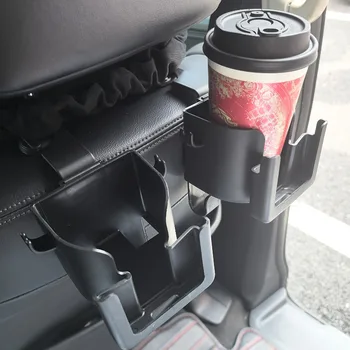 Multifunktionales Aufbewahrungsregal für die Rückenlehne des Autos mit Getränkehalter! Handyhalter (2 Stück)