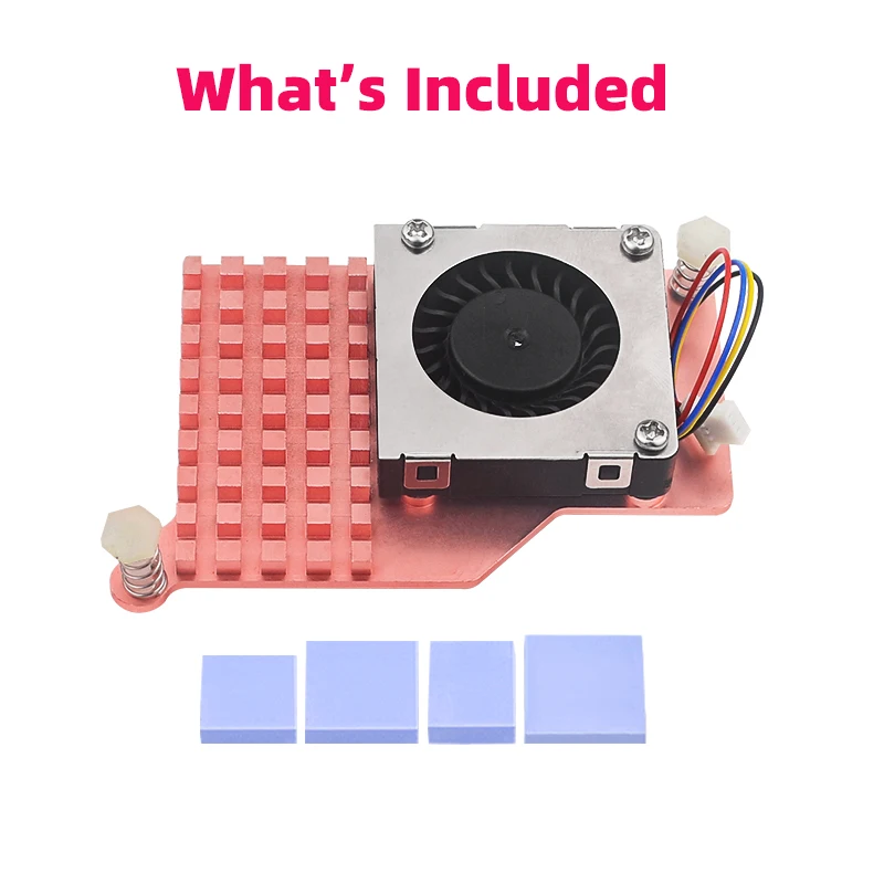 Aktivkühler für Raspberry Pi 5, Vollkupfer, PWM-Lüfter – Bild 5