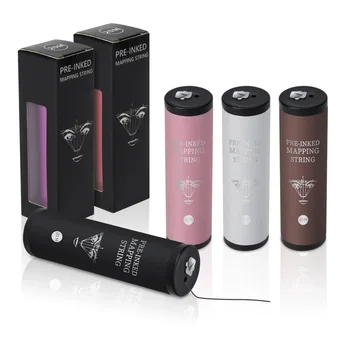 Voreingefärbte 20M Microblading Mapping String Flasche Augenbrauen Faden Brauen Marker Linie Weiß Permanent