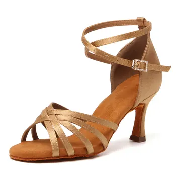 Latin Tanz schuhe Frauen Wildleder Sohlen Tango Indood Tanz schuhe Cuban Heels Party High Heel Ballsaal Tanz