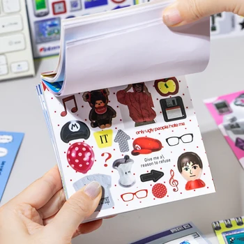 20 Blatt Japanische Kindheitserinnerungen Serie Flash-Film-Stanzsticker-Buch DIY Scrapbook Tagebuch Album