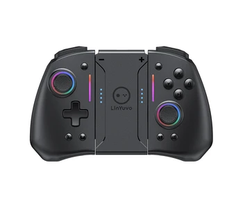 LinYuvo KS42 Meteor Light Wireless Joy-Pad mit 8-farbigen RGB-Leuchten für Switch/Lite/OLED