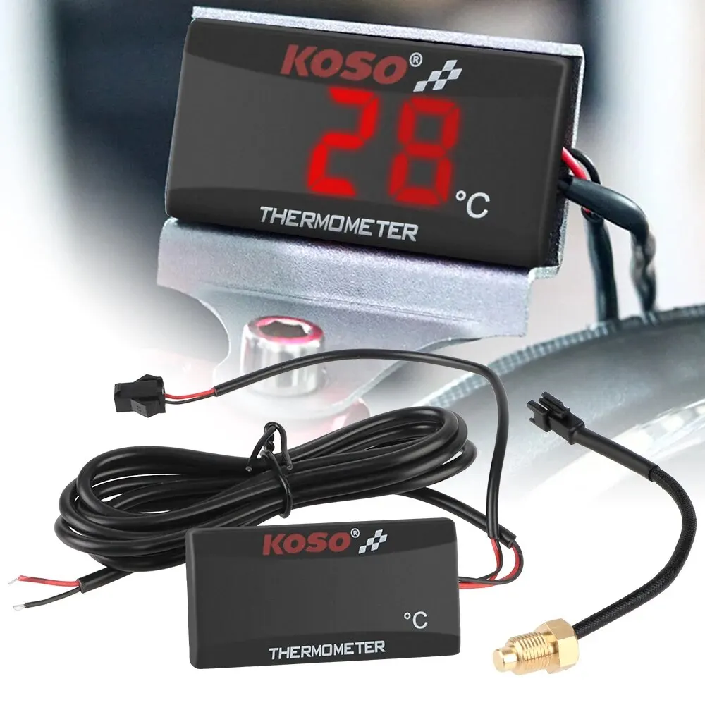 12V 0~120 ° C Monitor Motorrad Thermometer Wassertank