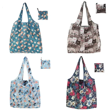 Große wiederverwendbare Einkaufstasche für Damen, Shopper, faltbare Tasche, umweltfreundlich