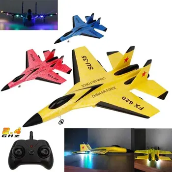 SU35 RC Flugzeug FX620 FX820 2,4G Fernbedienung Fliegen Modell Segelflugzeug Flugzeug Mit Led-leuchten