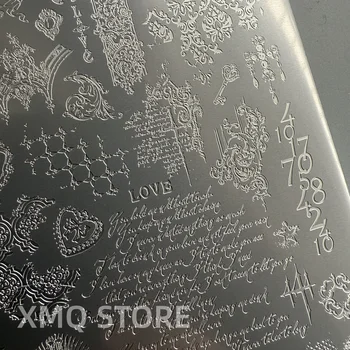 XMQ NAIL ART STAMPING PLATES NUMMER TEMPLATES BUCHSTABEN BILDPLATEN