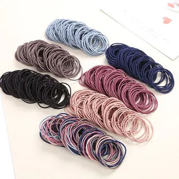 Haargummis, Haarbänder, Pferdeschwanzhalter, Scrunchies, Haarschlaufen, Haarbänder für Damen (100 Stück)