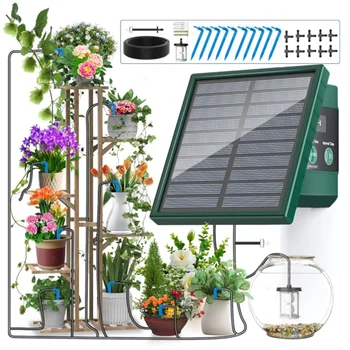 Solarbewässerungssystem für Gartenbalkon, automatisches Tropfbewässerungssystem, DIY Gartenbewässerungssystem