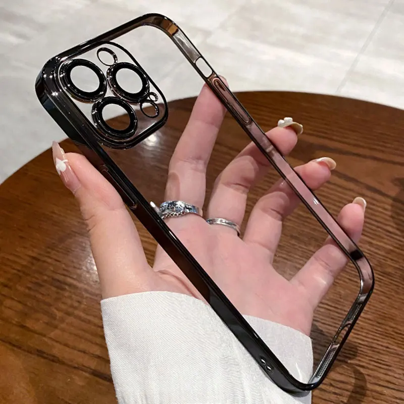 Luxuriöse, transparente Silikon-Handyhülle für iPhone 16, 17 – Bild 4