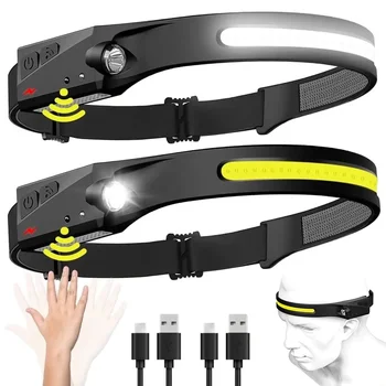 LED Induktion Scheinwerfer Camping Suchscheinwerfer USB Aufladbare Scheinwerfer Led Kopf Taschenlampe Arbeit