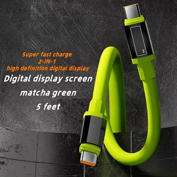 240W Typ-C zu Typ-C Superschnellladekabel Universelles Hochleistungs-Ladegerät USB-Kabel für iPhone 16 15 14