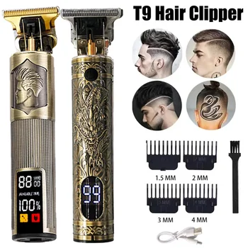 Tragbarer Friseurschneider, USB-Schnellladung, Approaching Zero Gapped Cutting Shaver Man Electric Grooming