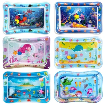Baby Spielen Matte Aufblasbare Wasser Kissen PVC Infant Bauch Zeit Kleinkind Wasser Pad Für Kinder Frühe