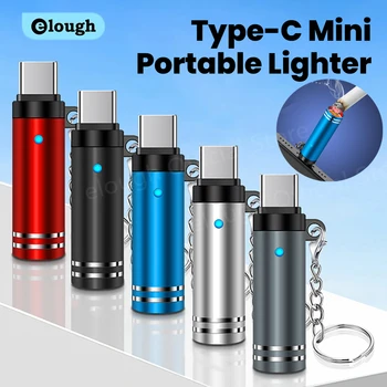 Mini Typ C Handy Zigarettenanzünder Luftblasen Zigarettenanzünder Outdoor Sicherheit USB C Feuerzeug Adapter