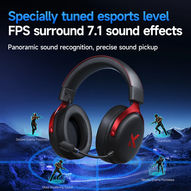 MCHOSE V9 Pro Headset mit Mikrofon Drei Modi Bluetooth – Bild 4