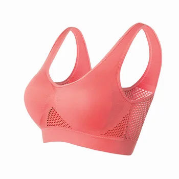 Atmungsaktive Sport-Bh Top Fitness Frauen Büstenhalter Abnehmbare Gepolsterte Sport-Bh Lauf Gym Nahtlose
