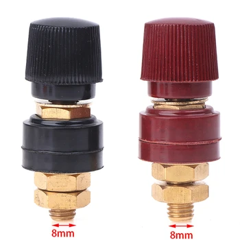 6mm 8mm Messing Stud Premium Fernbedienung Auto Batterie Power Junction Post Connector Terminal Kit (2 Stück)