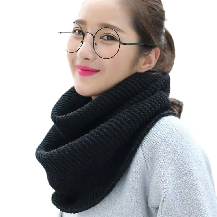 Winterschal für Damen Infinity Strickschal Kreis Halstuch – Bild 5