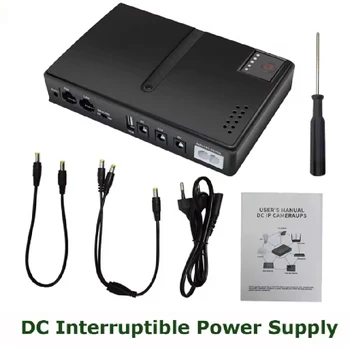【Ohne Batterie】 Mini-DC-USV unterbrechungsfreie Stromversorgung 18650 Austauschbare Batterie-Backup 5 V 9 V 12
