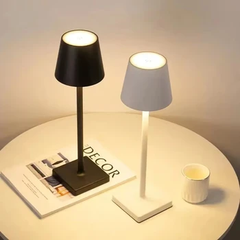 Wiederauf ladbare LED Tisch lampe Touch-Schalter 3 Ebenen dimmbare Schreibtisch leuchten Bar Club Dinner