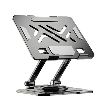 Verstellbarer, drehbarer Dual-Ständer aus Kohlenstoffstahl für Desktop-Tablets, geeignet für 4,7-16,5 Zoll