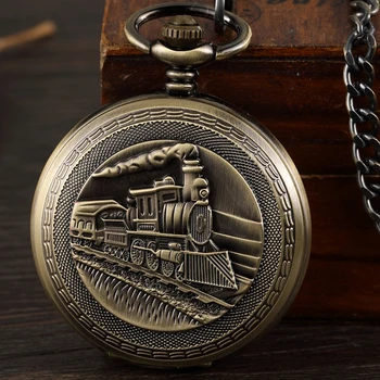 Mechanische Taschenuhr Luxus antike Skelett Männer Steampunk mechanische Anhänger Uhren Uhr Anhänger