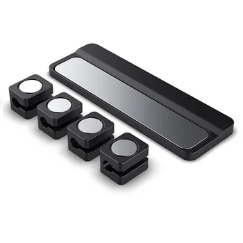 Kabelorganisator Magnetische Kabelclips Glatter Verstellbarer Kabelhalter Unter-Schreibtisch-Kabelmanagement