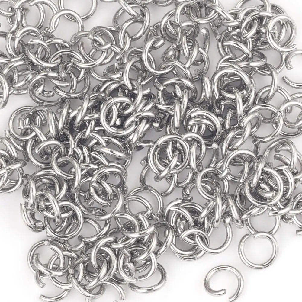 200 stücke Edelstahl Offene Binderinge Für Schmuck Machen – Bild 2