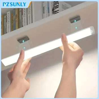 LED Motion Sensor Licht Drahtlose LED Nachtlicht Typ C Wiederaufladbare Licht Schrank Garderobe Lampe Treppe