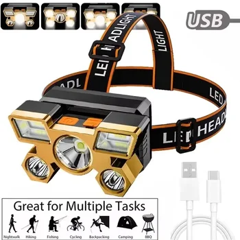 Leistungsstarke wiederaufladbare Kopf-Taschenlampe zum Angeln, LED-Scheinwerfer, Nitecore
