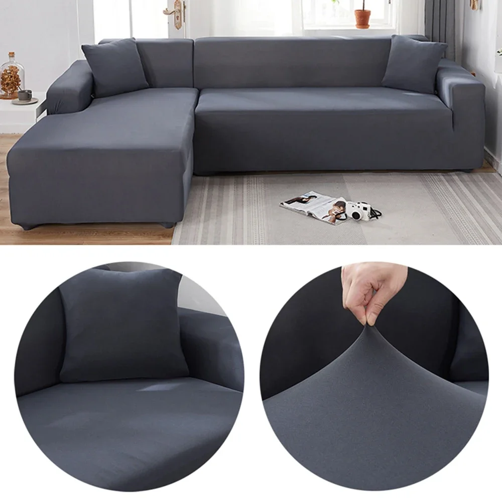 Solide Sofabezüge für das Wohnzimmer, elastischer – Bild 6