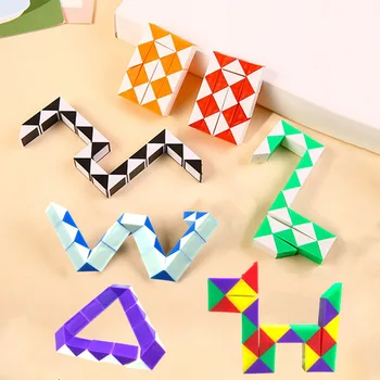Magisches faltbares Schlangenlineal, Puzzle-Würfel, Lernspielzeug für Kinder, Pinata-Füller